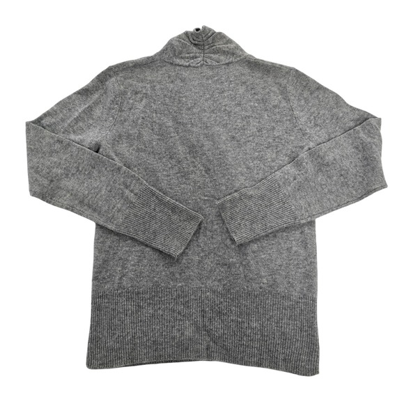 Evelyn Grace 100% Cashmere Gray Open Front Cardigan Sweater Women's S EUC - Picture 5 of 7